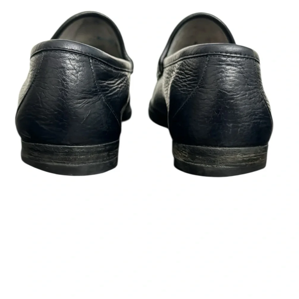 Gucci vintage MEN'S HORSEBIT 1953 LOAFERS Black Leather with Gold Detail Sz 9